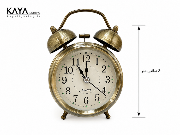 ساعت رو میزی کایا رنگ بدنه انتیک